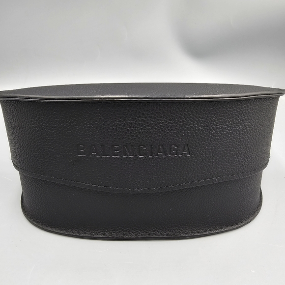 Balenciaga Geometric Aluminum Sunglasses BB0290S-001 Black Frame Grey Lenses - Picture 10 of 12